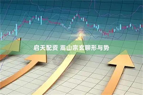 启天配资 嵩山宗玄聊形与势