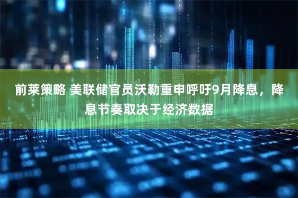 前莱策略 美联储官员沃勒重申呼吁9月降息，降息节奏取决于经济数据